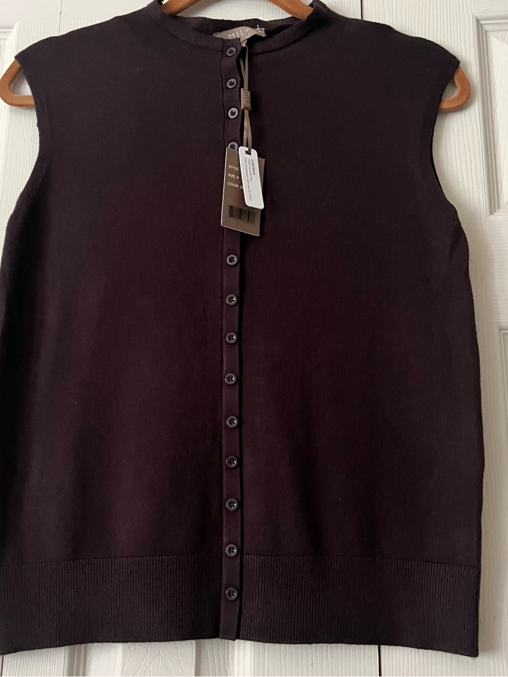 Milano Milano Knit Top in Deep Brown
